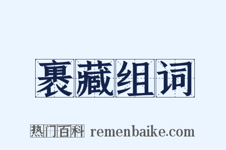 裹藏组词是什么意思的图片
